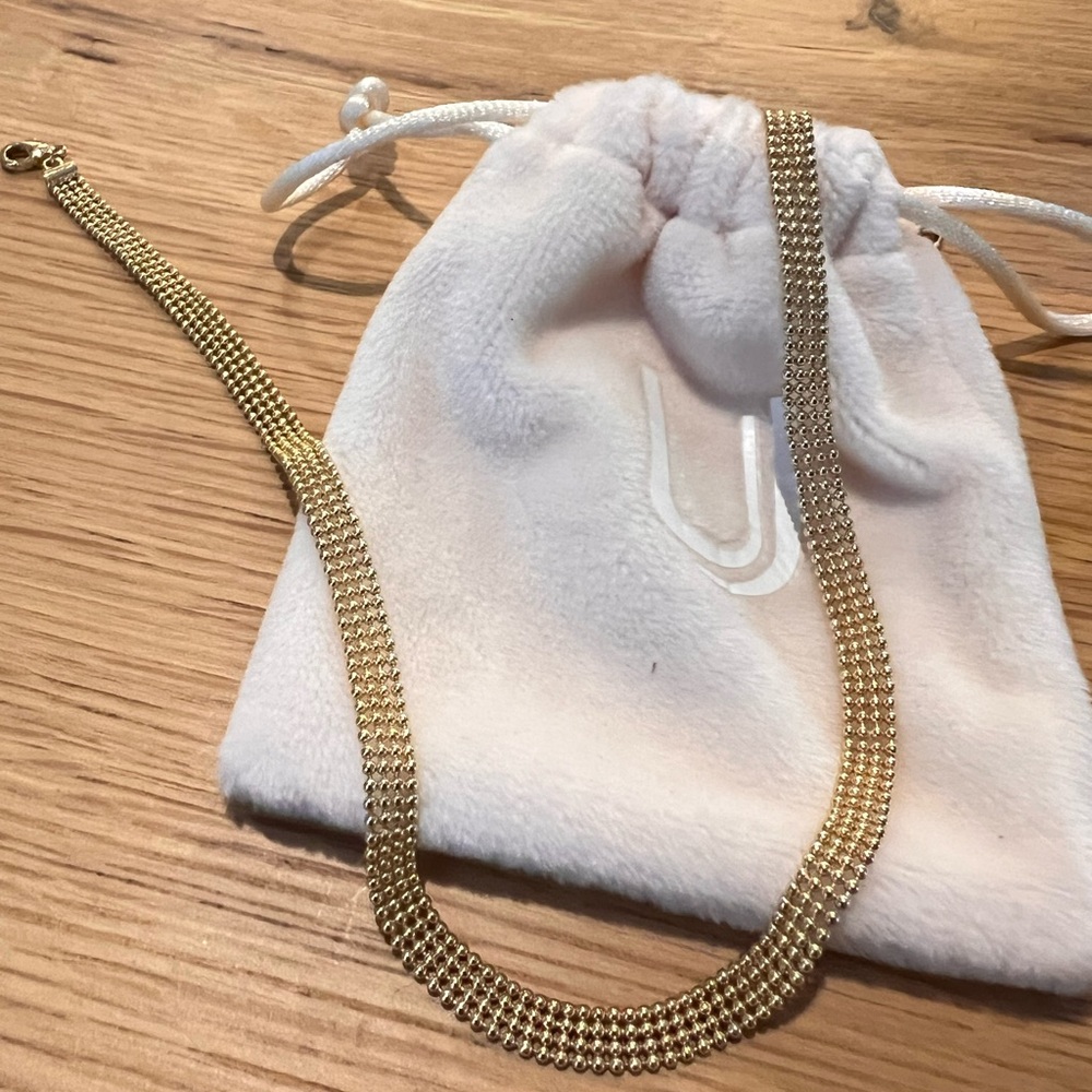 Uncommon James Gold Mesh Choker - New and in Pouch
